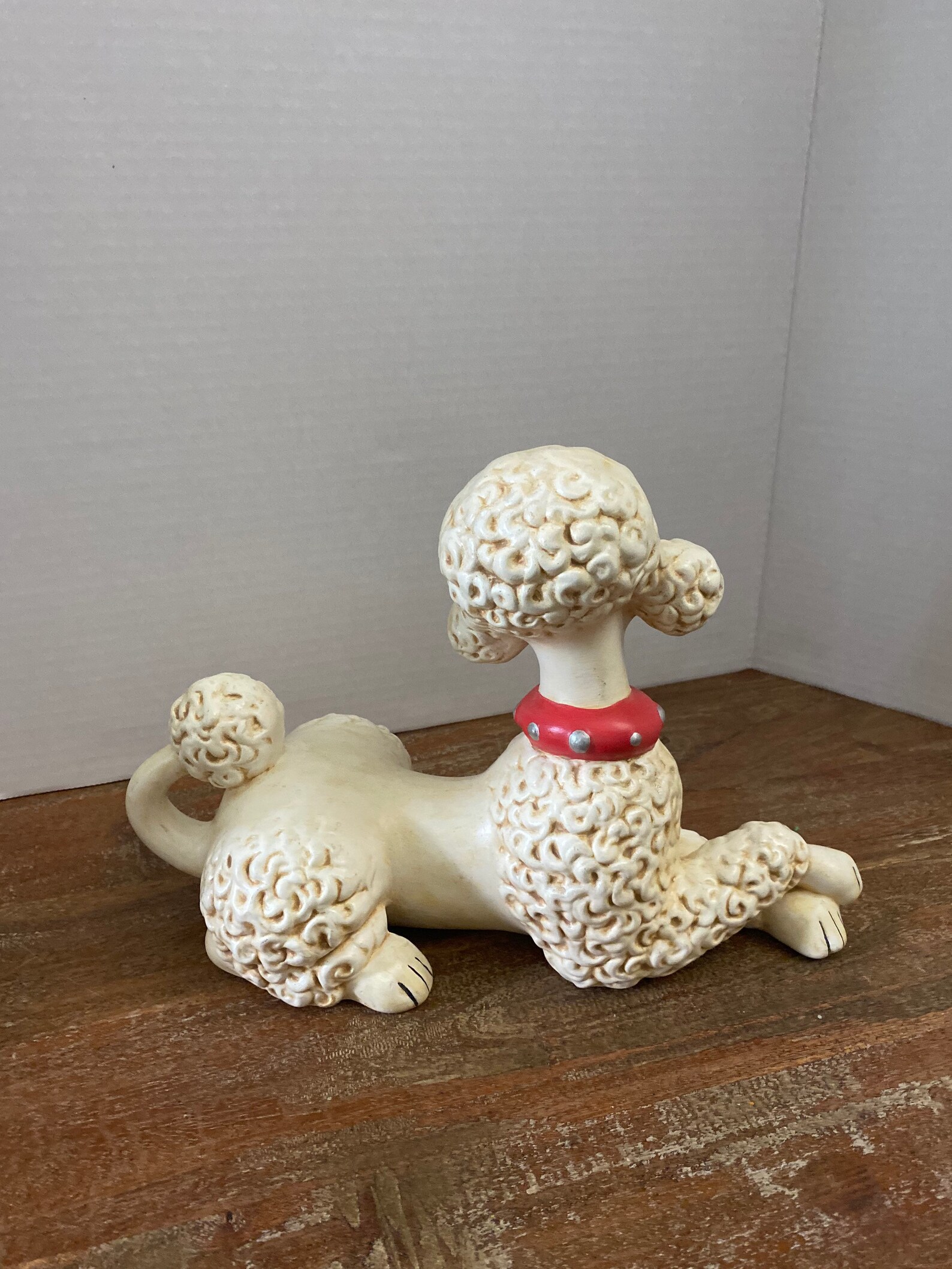 Super Adorable 1960s Large Vintage Poodle Figurine Atlantic Etsy
