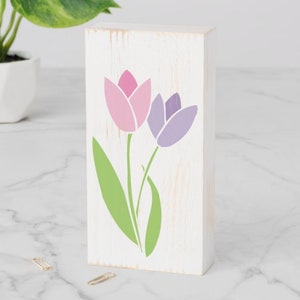 Tulip SVG - Spring Flower Svg - Pink Tulips Clipart - Easter Flower Svg PNG - Purple Flower Clipart - Commercial Use Svg Cut Files DXF eps