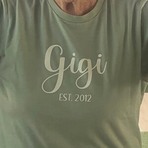 Personalized Long Sleeve Grandma Shirt With Grandkids Names - Oma Shirt With Grandkid Names - Personalized Gift For Abuelita - Gift For Nana immagine 9