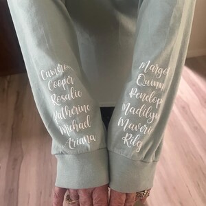 Personalized Long Sleeve Grandma Shirt With Grandkids Names - Oma Shirt With Grandkid Names - Personalized Gift For Abuelita - Gift For Nana immagine 10