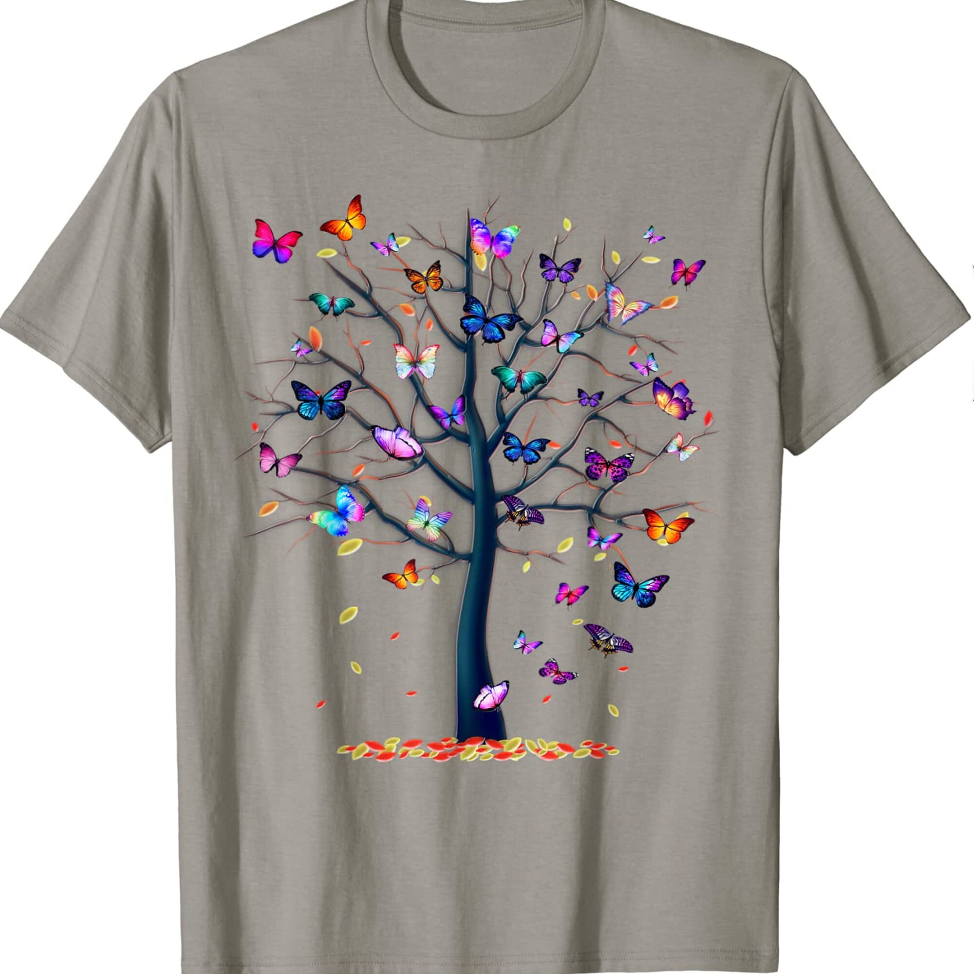 Beautiful Butterfly Tree Shirt Lovely Butterflies Shirt Tree Etsy