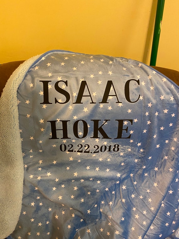 etsy personalised baby blanket