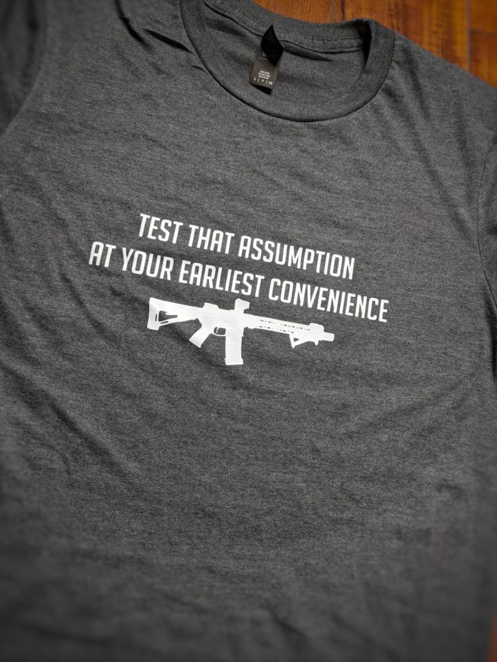 Test That Assumption At Your Earliest Convenience Etsy