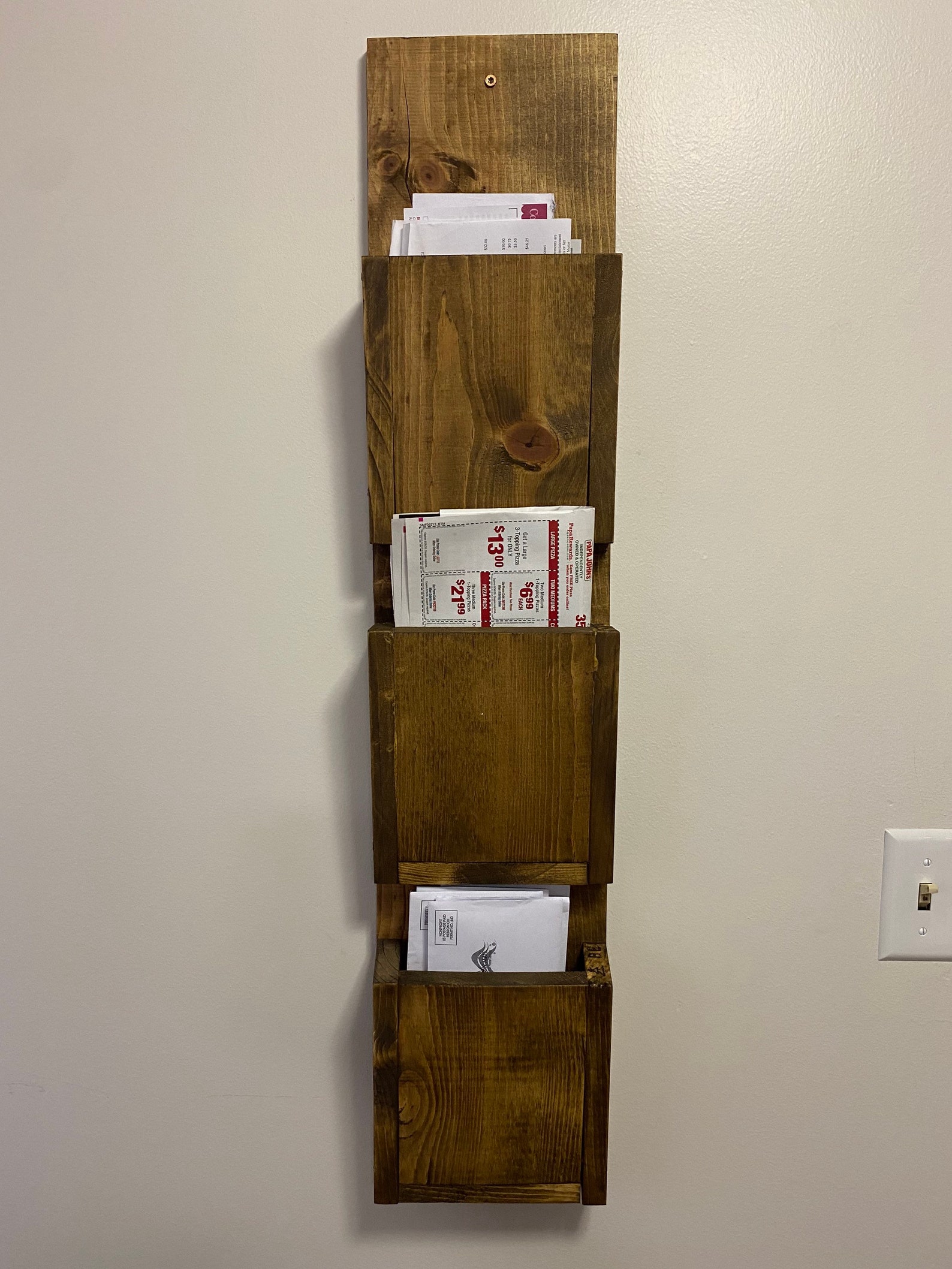 Wall mounted mail organizer Etsy