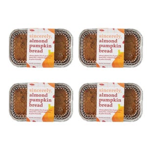 Gluten Free Almond Pumpkin Bread 4-Pack | Grain Free | Dairy Free | Refined Sugar Free