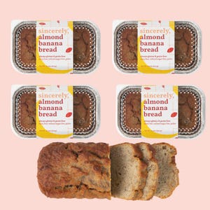 Gluten Free Almond Banana Bread 4-Pack | Grain Free | Dairy Free | Refined Sugar Free