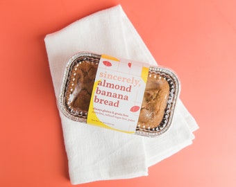 Vegan Paleo Banana Bread: Gluten-Free, Grain-Free, Dairy-Free, Refined Sugar-Free (Choose 2 or 4 Loaves)
