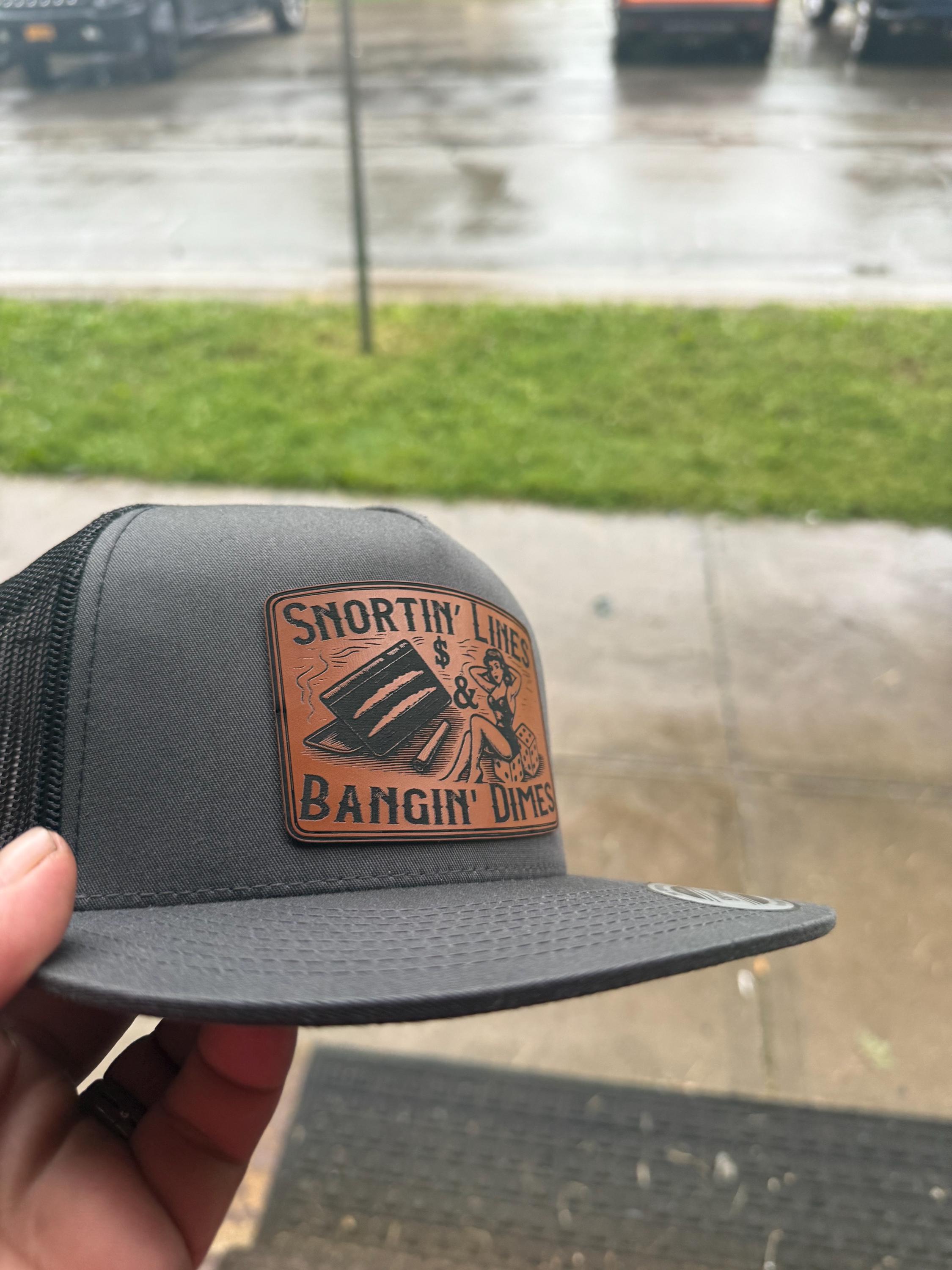 Snortin Lines and Bangin Dimes Yupoong Trucker Hat - Etsy