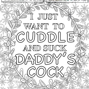 Naughty Ddlg Coloring Page i Just Want to Cuddle and Suck Daddy's Ck ...