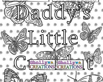 Daddy's Little C*msl*t, Adult/BDSM/Ddlg Coloring Page