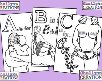 BDSM, ABC Coloring Page Set