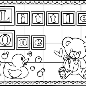 Little One, Ddlg/Cgl/Adult Coloring Page
