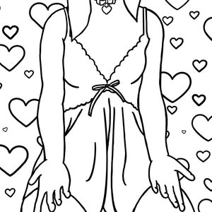 Babygirl, Ddlg Coloring Page image 3