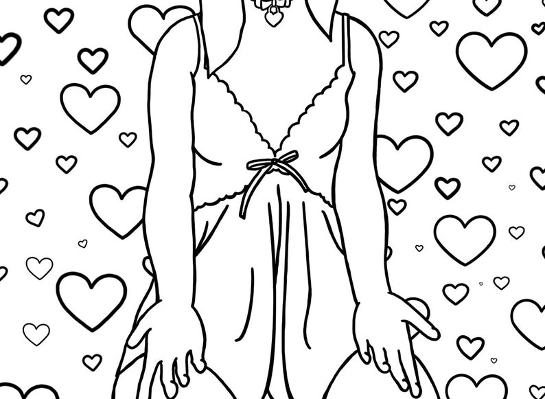 Babygirl, Ddlg Coloring Page image 3
