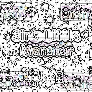 Sir&#39;s Little Monster, DDlg/Cgl/Adult Coloring Page