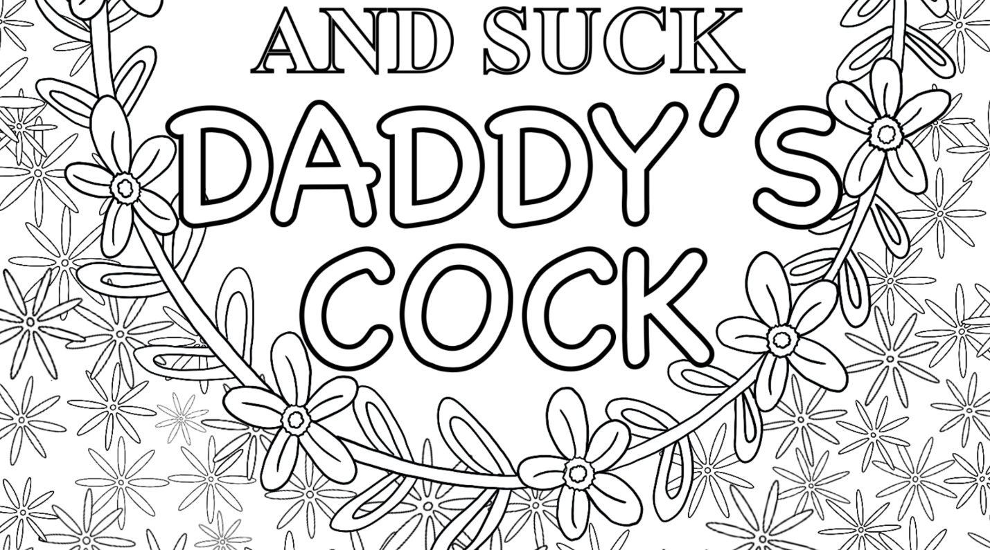 Naughty Ddlg Coloring Page I Just Want To Cuddle And Suck Daddy S Ck Download Now Etsy