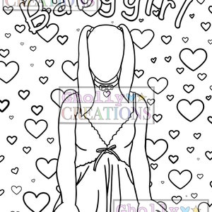 Babygirl, Ddlg Coloring Page image 1