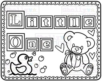 Little One, DDlg/Cgl/Adult Coloring Page