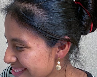Guatemalan Fossil Earrings