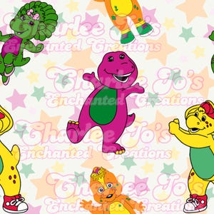 Stars, Purple dinosaur seamless, Barney, png, jpg, baby bop, seamless file