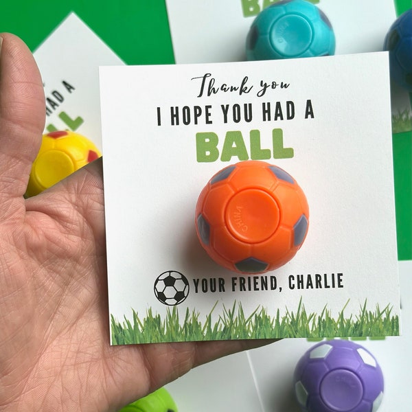 Soccer Birthday Party Favor Sports Theme Soccer Personalized tag School For Kids