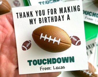 Football Birthday Favors Party Supply School Kids Sport Themed Birthday