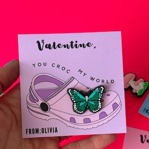 Classroom Valentine gunsten jou croc my world Classroom Valentine Croc Charm inbegrepen School Valentine Hand-out voor kinderen