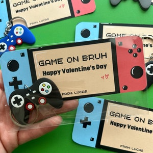 Regalos de fiesta de San Valentín para videojuegos/Regalos para adolescentes de Game on BRUH para niños jugadores/Regalos para jugadores Regalos escolares de San Valentín para videojuegos
