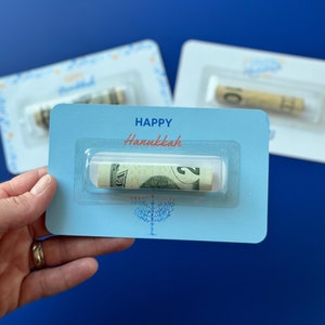 Cadeau carte de voeux Hanukkah |  Idées cadeaux Hanoucca pour adolescents Carte bancaire Hanoucca