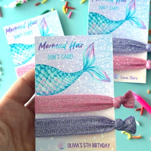 Mermaid Birthday Party Favors Mermaid Hair don 't care Personalisiertes Geschenk Meerjungfrau Mädchen Party Meerjungfrau Themen Gastgeschenke für 6.Geburtstag