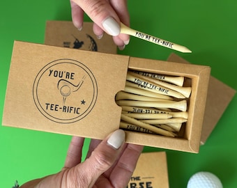 Gifts for Golf Lovers May the Course Be With You Golf Tees for Father's Day Gift Funny Golf Gift for Grandpa and Co-workers