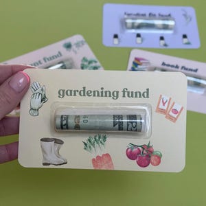 Idea de regalo de tarjeta de dinero de jardinería para el Día de la Madre / Regalo para amantes de la jardinería /