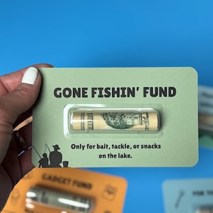 Cadeau fête des pères Carte de pêche pour les amateurs d'outils Carte de paiement pour papa - Cadeau de pêche pour les grands-pères