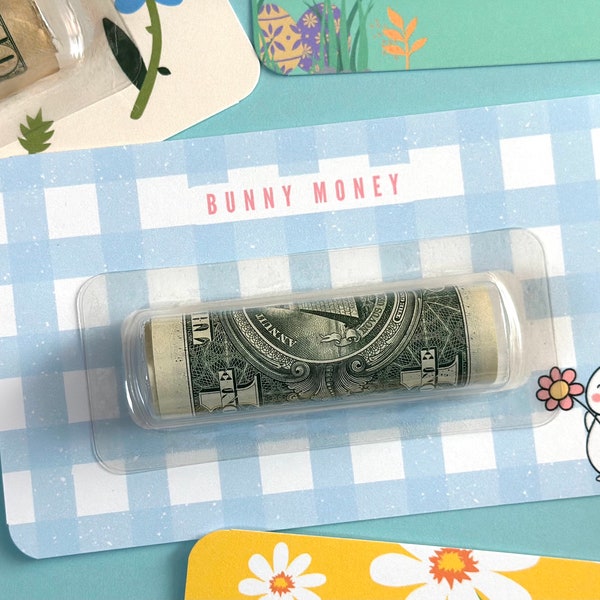 Bunny Money Easter Card Holders | | Easter Bunny Money card| Gift for Kids | Cash Card | Easter Basket Stuffers