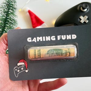 Gaming Fund Geldkartengeschenk |  Teenager Geschenke Jungen Bargeld Halter Dome für Gamer |  Geburtstagsgeschenk für Gamer Videospiel Geburtstagsparty Arcade