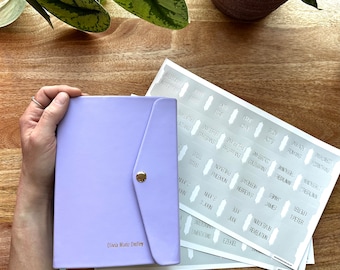 Minimalist Bible and LDS Book of MormonTab Stickers Laminated Scriptures Tabs Christian Gift Gold Foil or Silver Foil