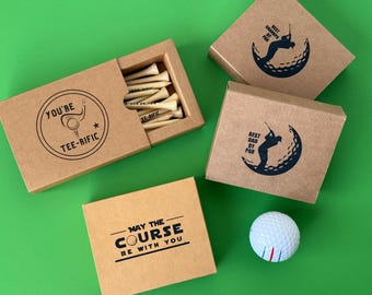 Gifts for Golf Lovers May the Course Be With You Golf Tees for Father&#39;s Day Gift Funny Golf Gift for Grandpa and Co-workers