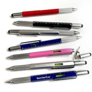 Father&#39;s Day Gift Multifunctional Pen with Screwdriver Pen Ballpoint Ruler Pen Touch Screen - Teacher Appreciation, Mother&#39;s Days