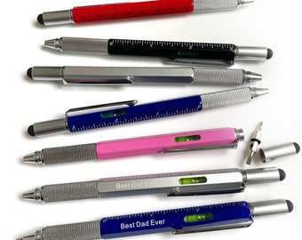 Father's Day Gift Multifunctional Pen with Screwdriver Pen Ballpoint Ruler Pen Touch Screen - Teacher Appreciation, Mother's Days