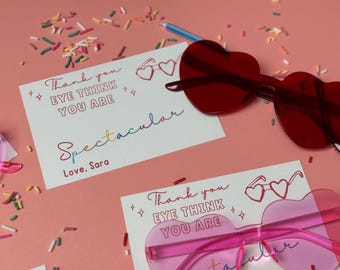 Birthday or Valentine heart sunglasses  Non Candy Valentines for kids, for school, for class, for girls, favor for classroom handout