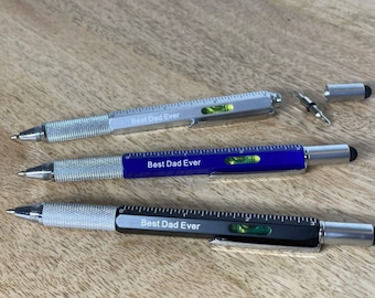Multitool Pen: Screwdriver, Stylus, Ruler - Gift Box Included