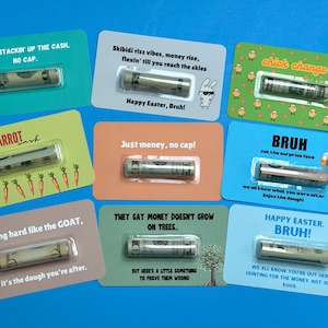 Bruh, regalo de Pascua para adolescentes, tarjeta de Pascua divertida para preadolescentes, regalo de dinero para adolescentes, canasta de Pascua para niños, regalo de tarjeta de dinero de Pascua