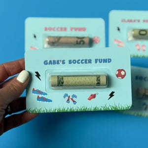 Fußball Geschenk für Teenager Junge Geldkarte Geschenk für Fußballliebhaber Geldgeschenk zum 13.Geburtstag für Jungen 14.Geburtstag