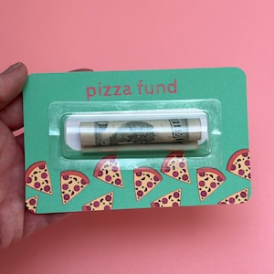 Regalo de tarjeta de dinero de comida / Fondo de pizza regalos para adolescentes niños Titular de efectivo / Regalo para la fiesta de cumpleaños número 13 14 cumpleaños niño