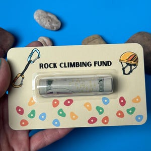 Carte cadeau pour l'escalade |  Cadeaux pour adolescents Porte-monnaie dôme pour garçons | Cadeau pour amoureux du plein air |  Cadeau d'anniversaire pour grimpeurs