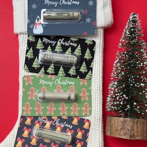 Frohe Weihnachten Geld Karte Geschenk | Geldkarte für Weihnachten Teenager Geschenke Jungen Bargeld Halter Kuppel | Weihnachtskarte Ornament für Jugendliche