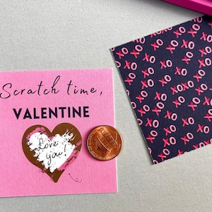 Carte à gratter Saint-Valentin faveur cadeau préscolaire sans sucre pour la Saint-Valentin bambin