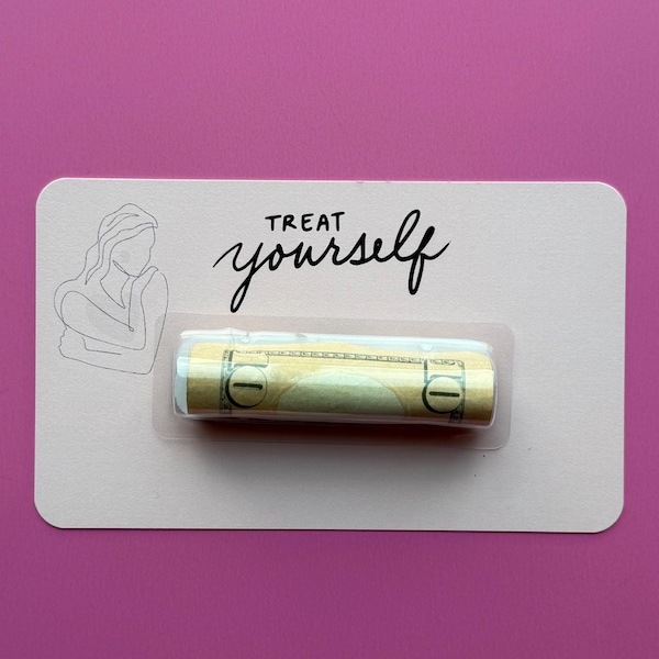 Treat Yourself Money Card for Valentine's Day | Anniversary Gift Ideas | Romantic Gift for Wife | Gift for Grandmother | Gift for teacher