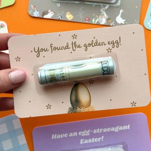 Regalo per adolescenti di Pasqua / Uova d'oro di Pasqua / Regalo di denaro di Pasqua / / Ripieno di cestino di Pasqua / Regalo di denaro coniglietto di Pasqua