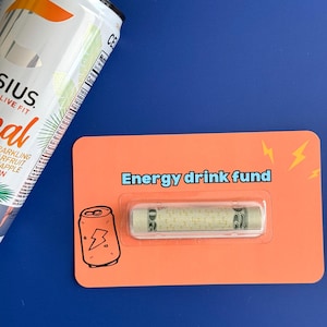 Grappig cadeau voor tienerjongen Energiedrank Fonds Geld Kaartcadeau |  cadeaus voor tieners voor meisjes Geldhouder Koepel cadeau voor 13e verjaardag voor jongens